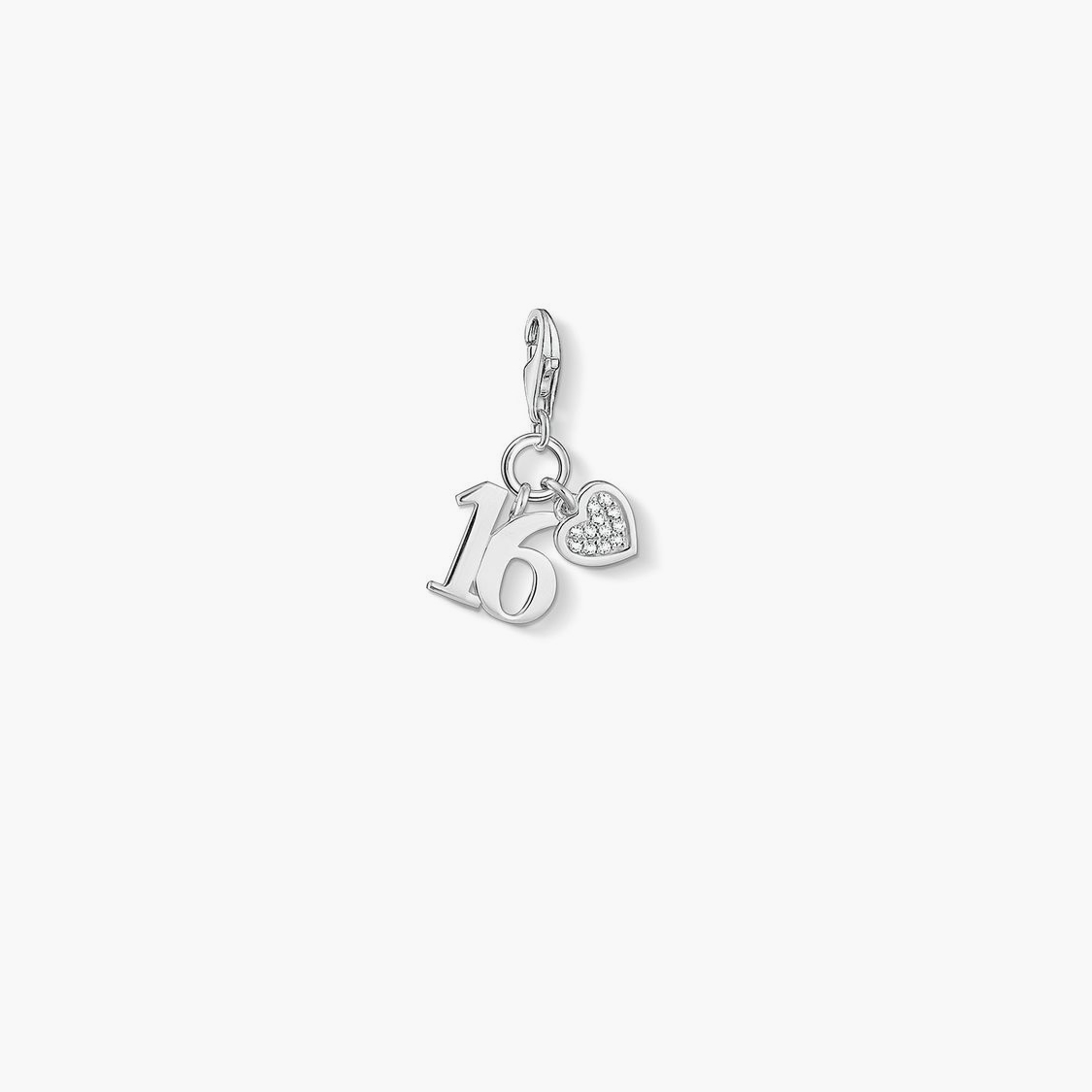 COLGANTE CHARM "NÚMERO DE LA SUERTE 16"