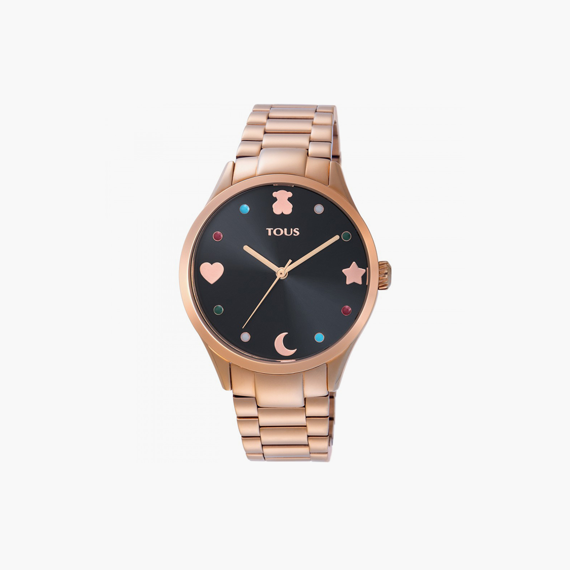 Reloj Super Power de acero IP rosado