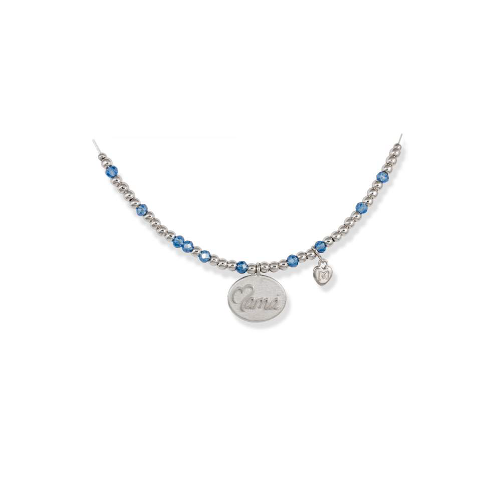 Gargantilla MAMÁ en plata