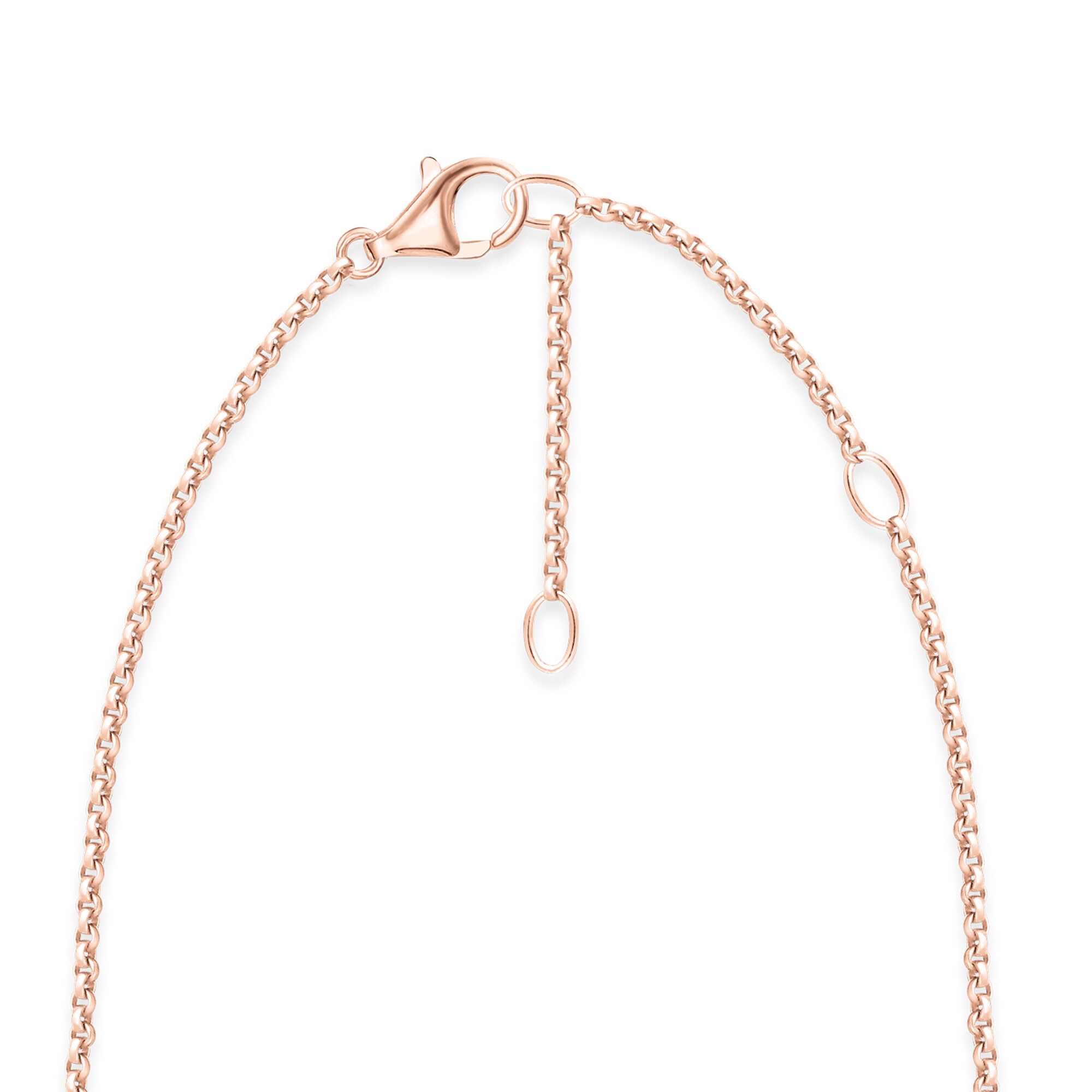 CADENA SÍMBOLOS DE LA BUENA SUERTE ROSA