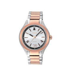 Reloj ST bicolor de IP rosado/acero