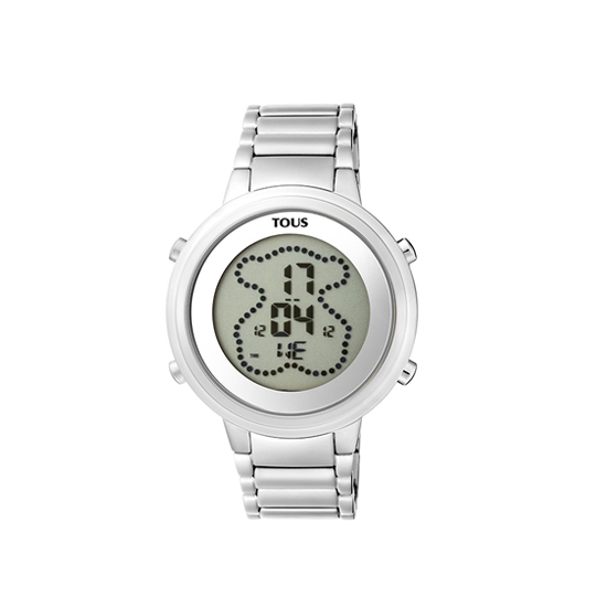 Reloj digital Digibear de acero