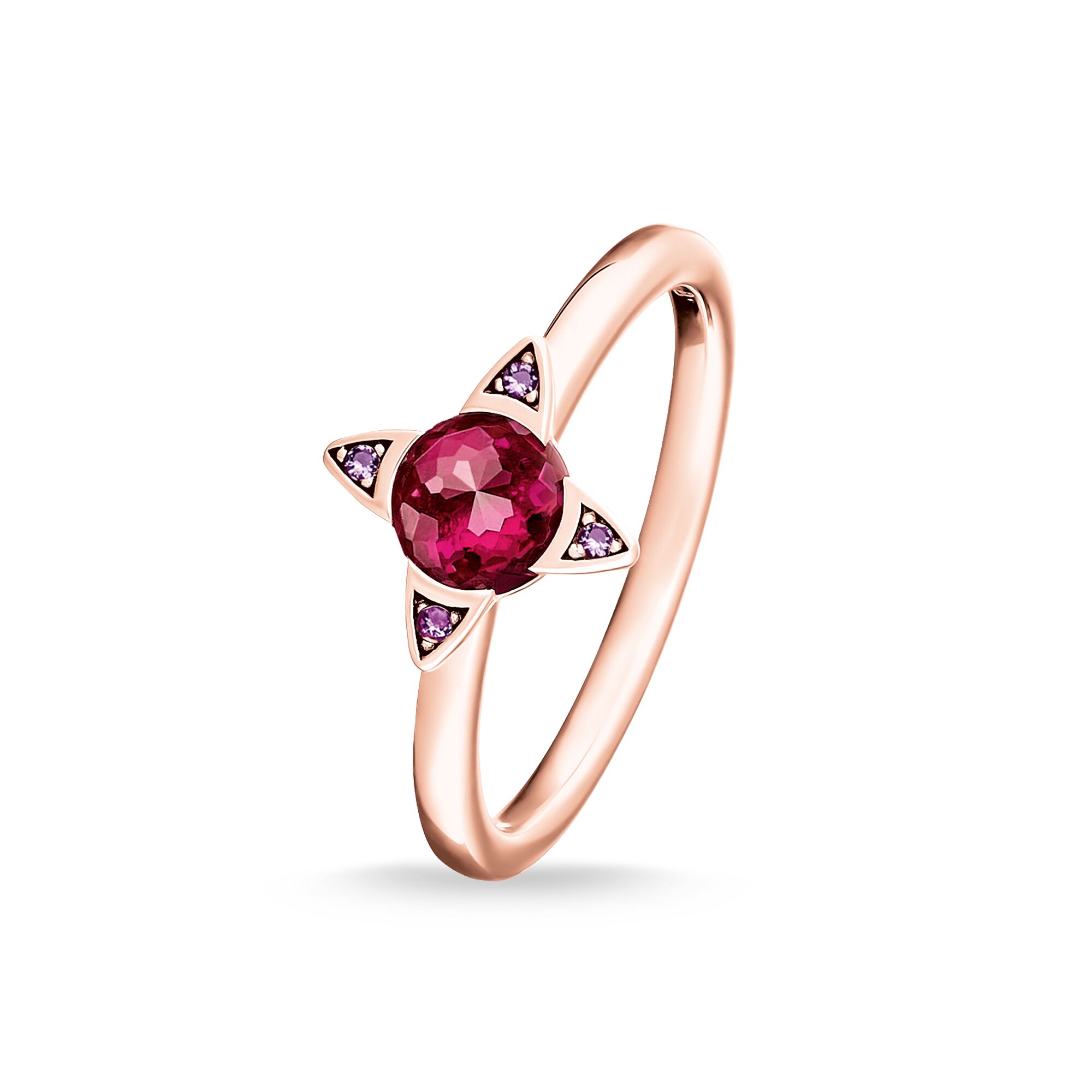 Anillo Piedras de colores rosa
