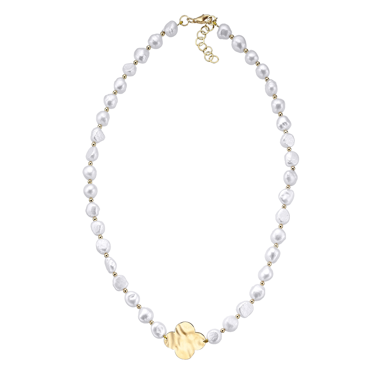 Durán Exquse – Collar de plata colección Grace con perlas barrocas