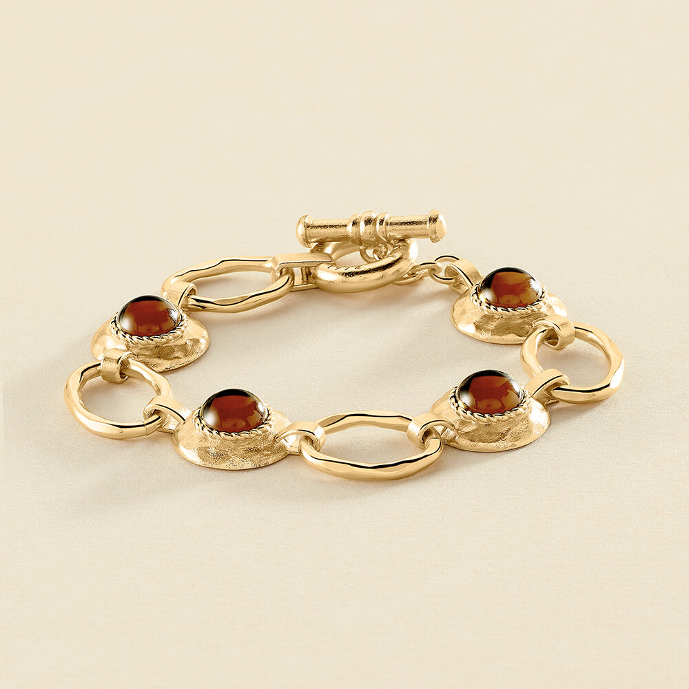 Agatha Paris – Pulsera de cadena N-13 – Marrón / Oro
