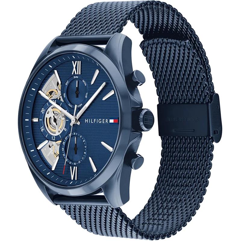 Tommy Hilfiger Reloj Baker Acero Inoxidable Azul Multifunción Hombre