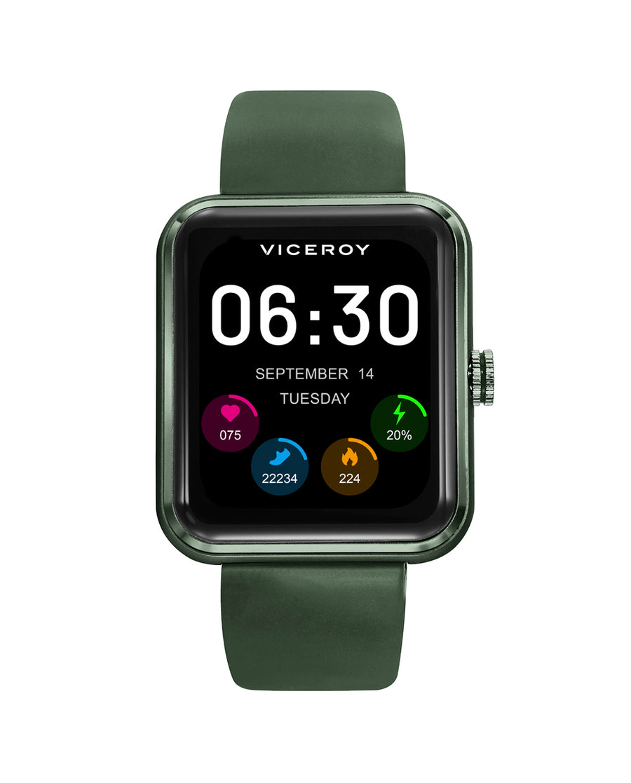 Viceroy - Reloj Smart de aluminio verde con correa verde