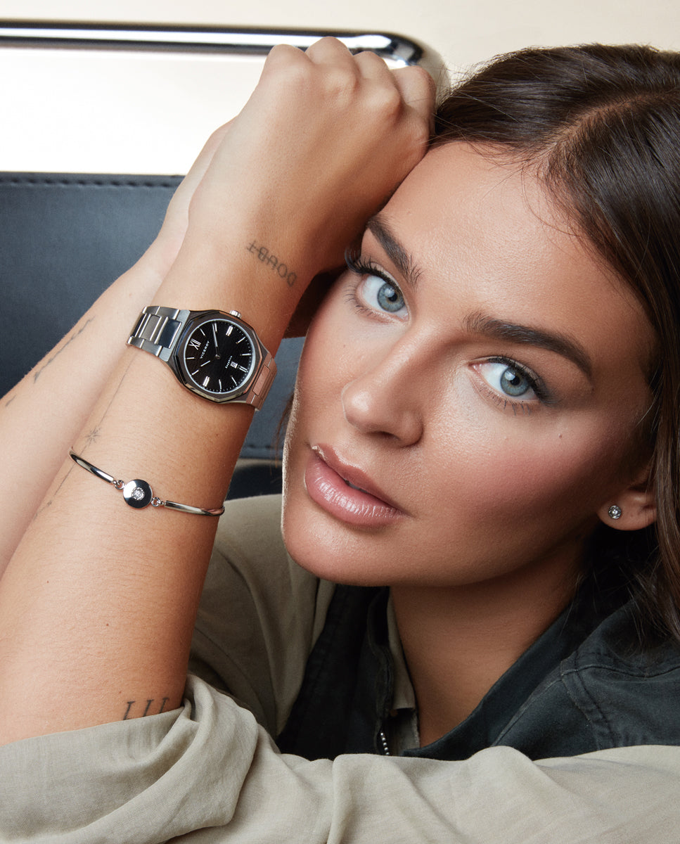 VICEROY Reloj Laura Escanes Caja de Acero con Doble Bisel en Acero e IP Negro