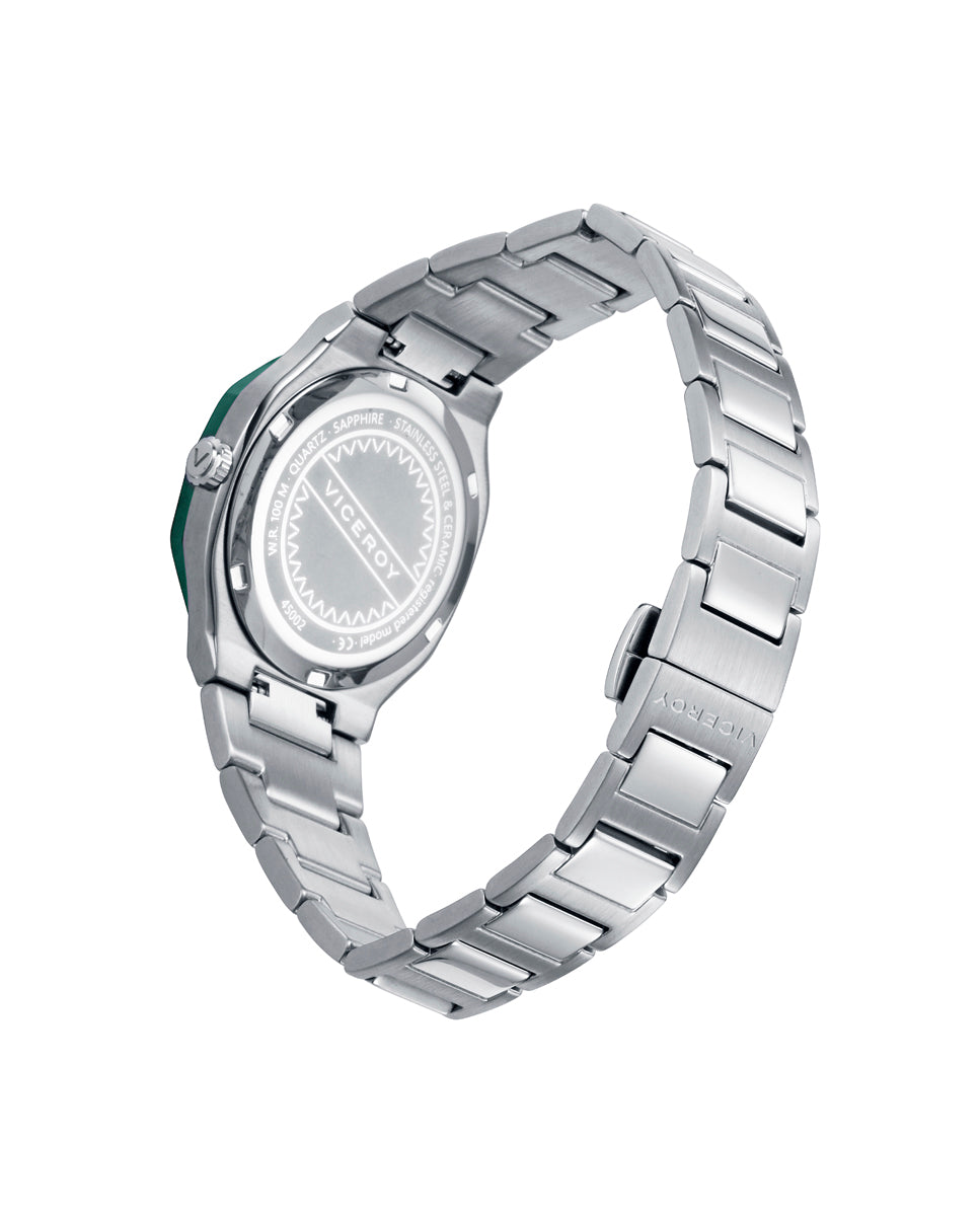 VICEROY Reloj Laura Escanes Caja de Acero con Bisel de Cerámica Verde