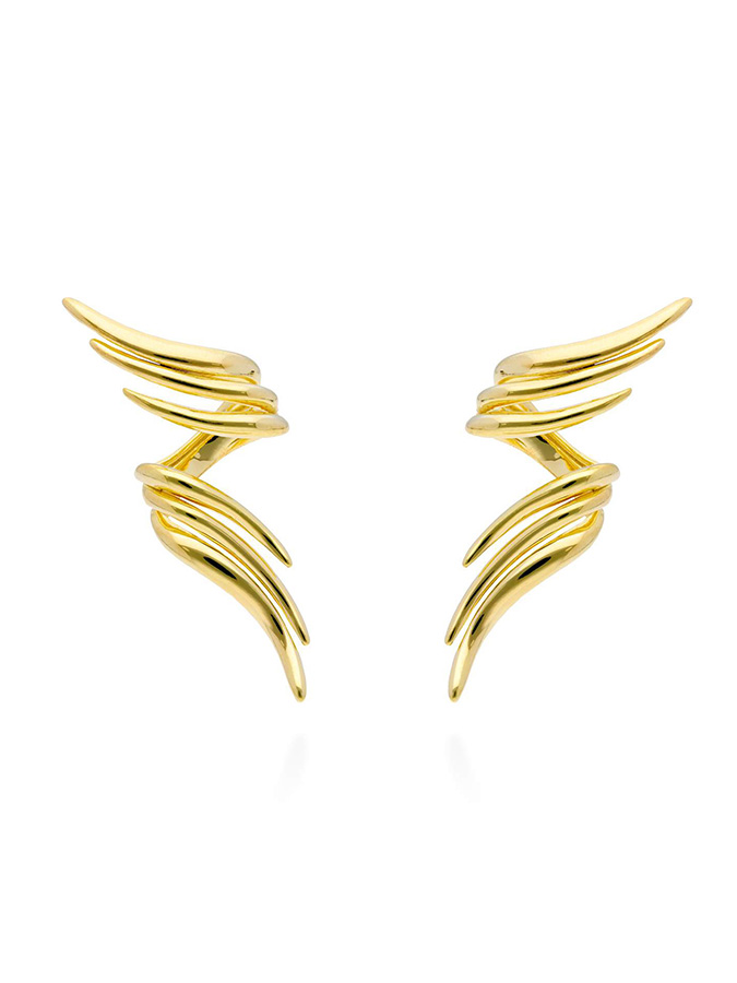 Marina García – Pendientes Arles en plata dorada