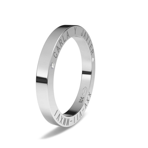 Alianza de oro blanco de 18 quilates Lateral

CONSULTAR PRECIO