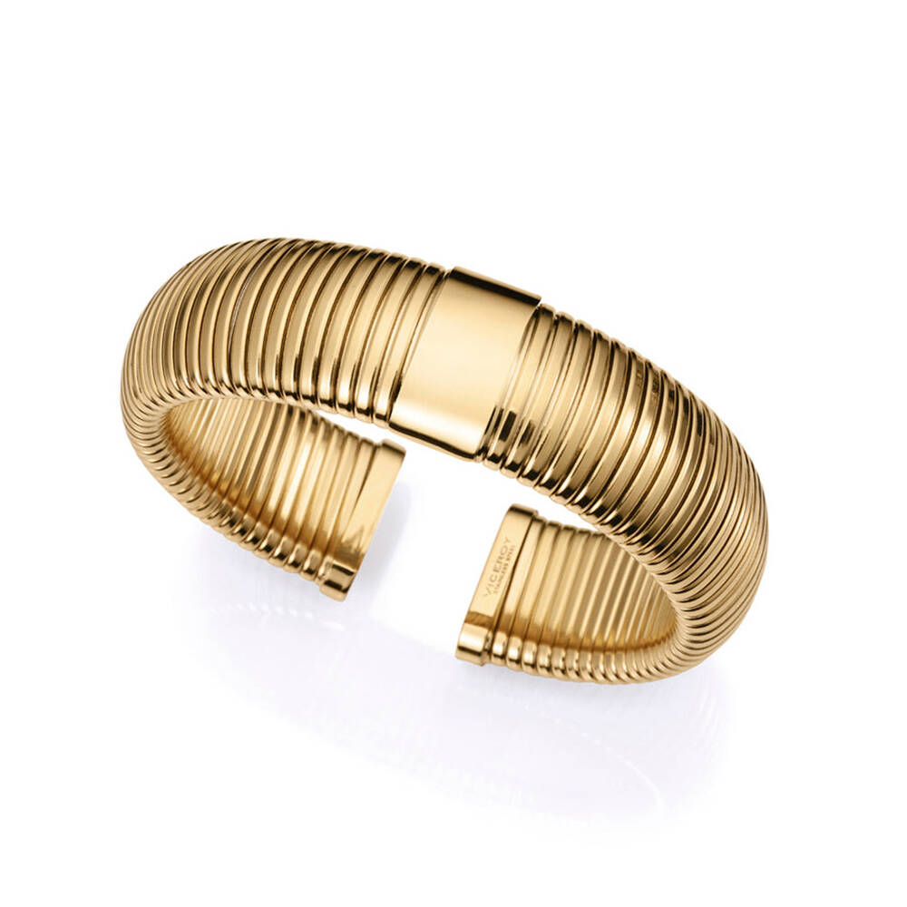 Pulsera Viceroy de Acero IP Dorado Colección Laura Escanes Tubogas