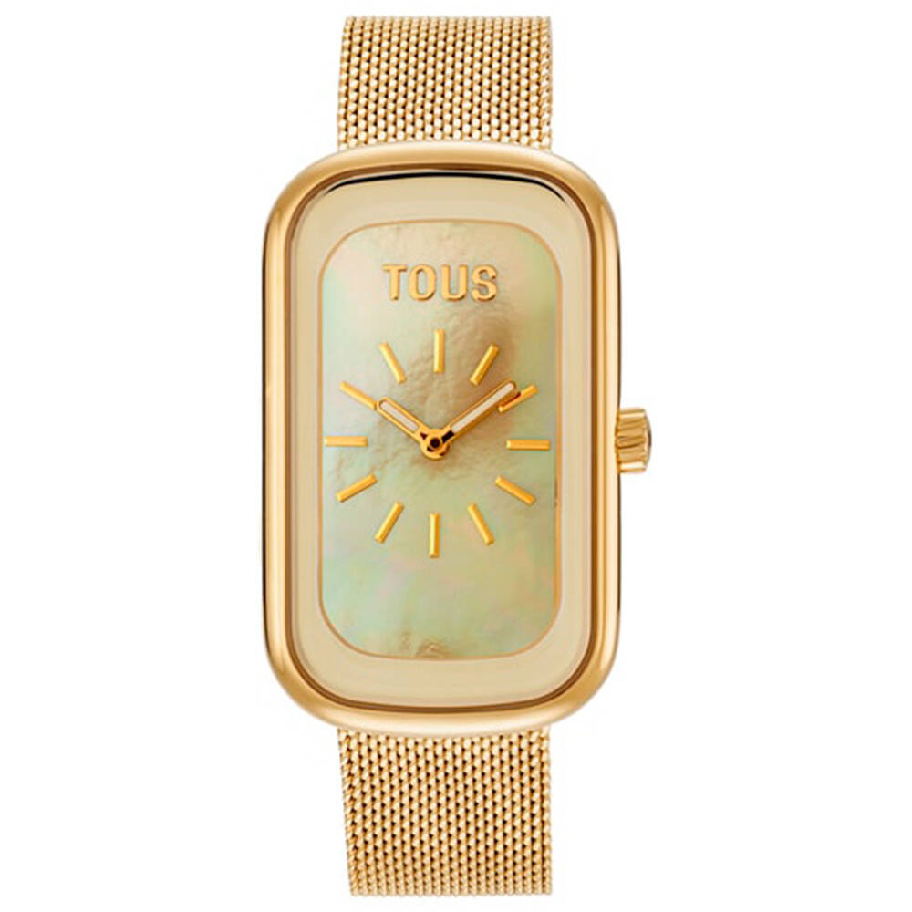 Reloj TOUS T-Band Club con Esfera de Nácar y Brazalete Dorado