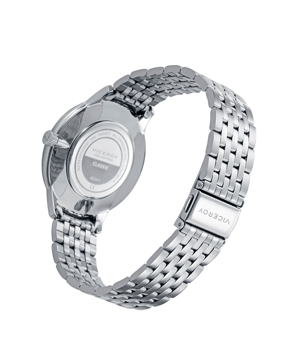 Reloj Viceroy Caja de Acero 5 ATM y Brazalete de Acero con Movimiento Cuarzo