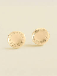Pendientes largos Agatha Paris Palais Royal en latón bañado en oro 02370353-157-TU