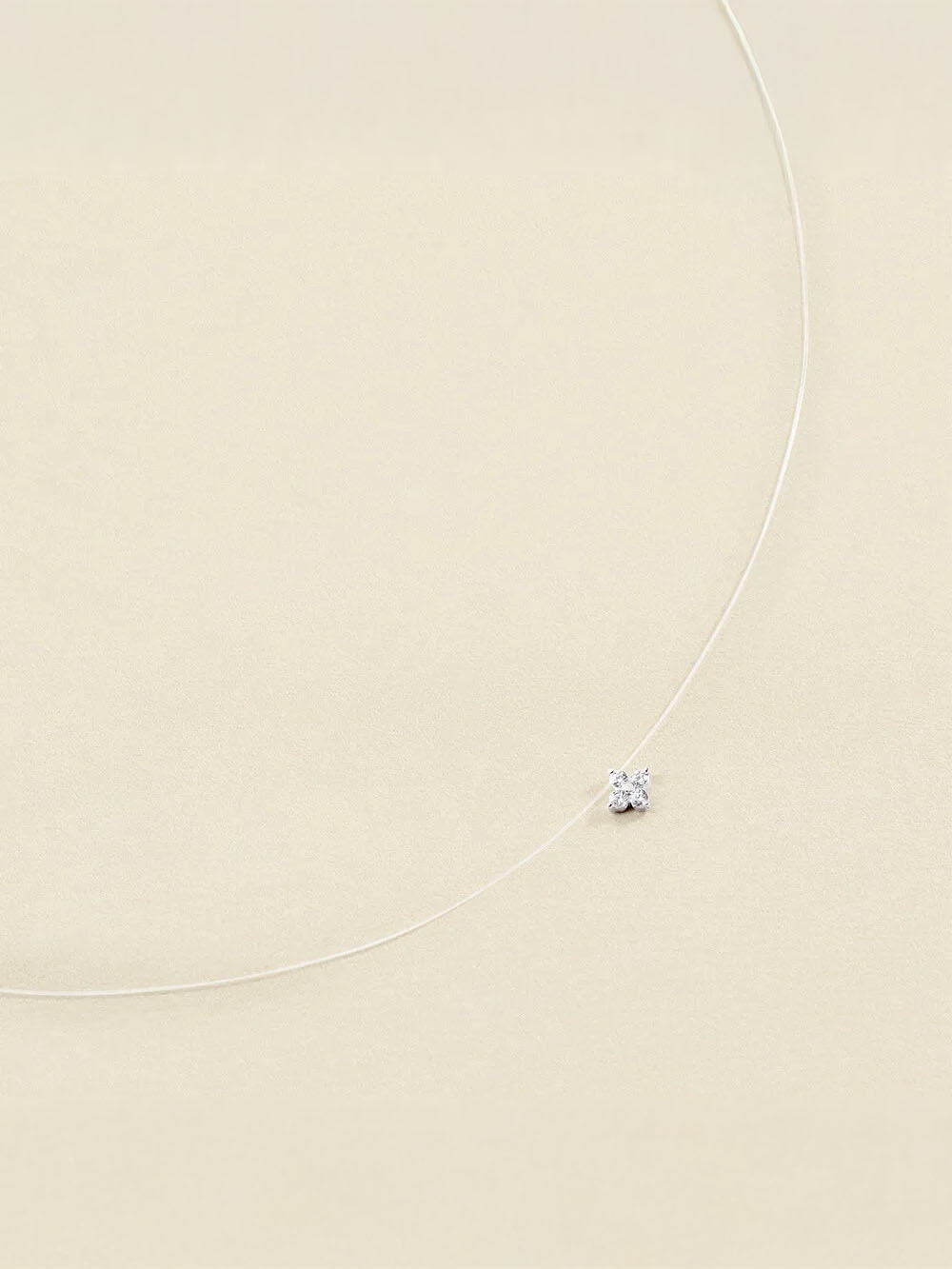 Collar corto Agatha Paris Beloved con circonita y baño de rodio 02620639-136-TU