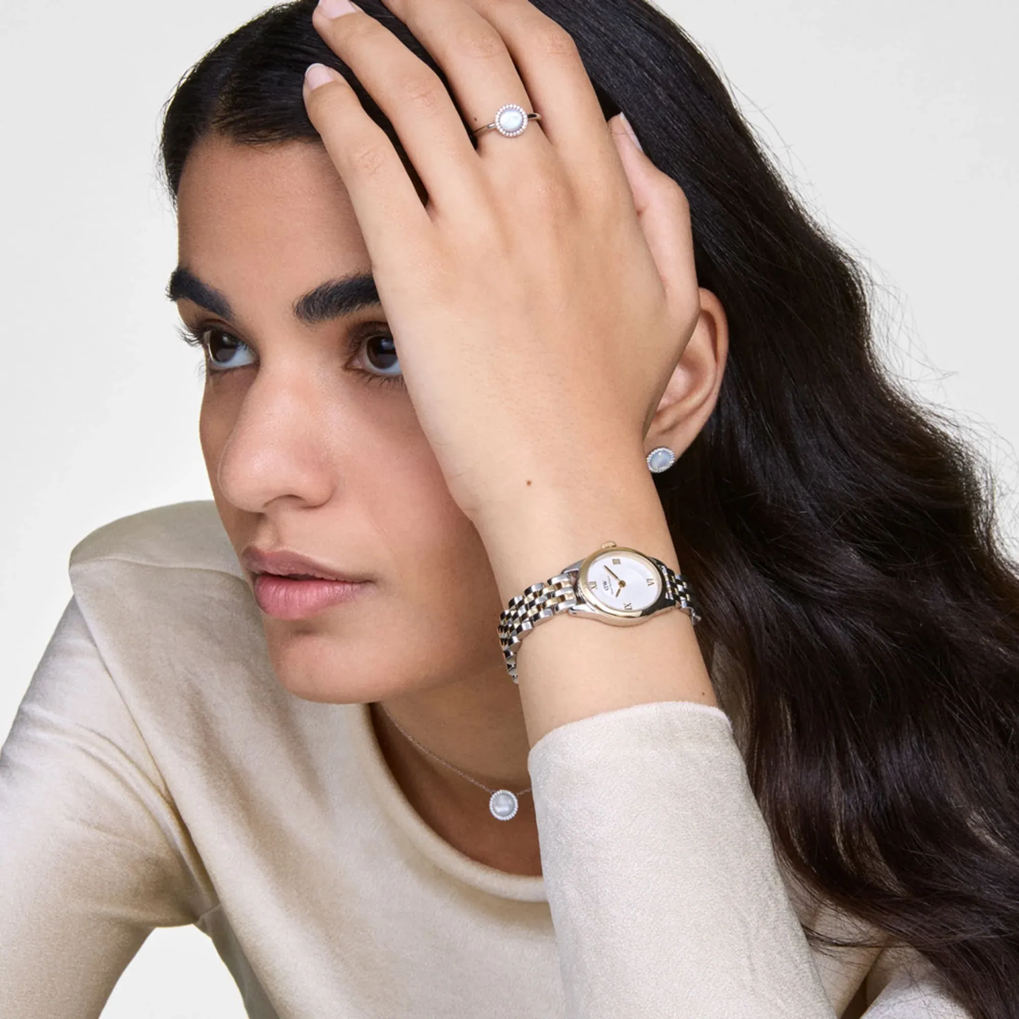 Reloj Daniel Wellington Ophelia Mini Two Tone Gold de acero bicolor DW00100811