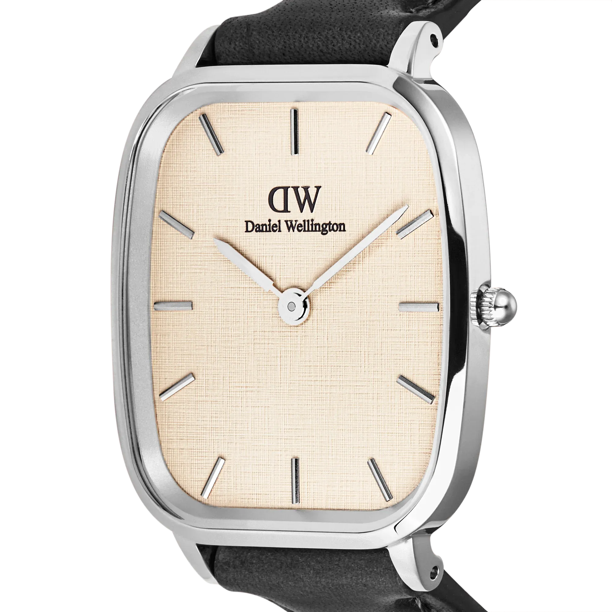 Reloj Daniel Wellington Marlon Sheffield Lino Silver de acero y correa de piel DW00100813
