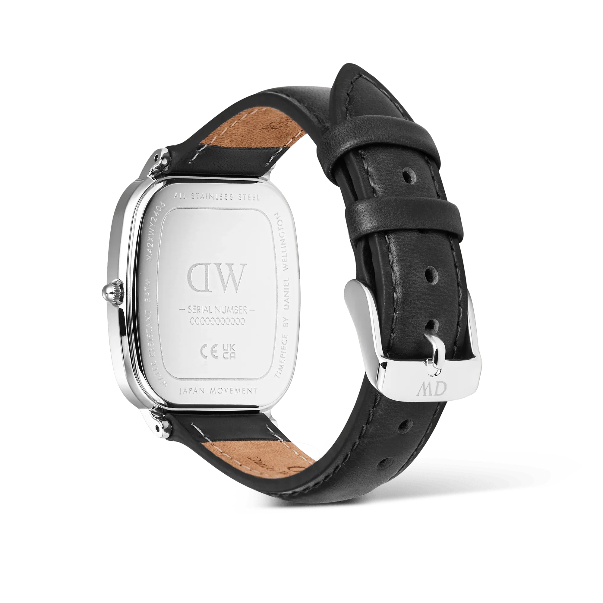 Reloj Daniel Wellington Marlon Sheffield Lino Silver de acero y correa de piel DW00100813