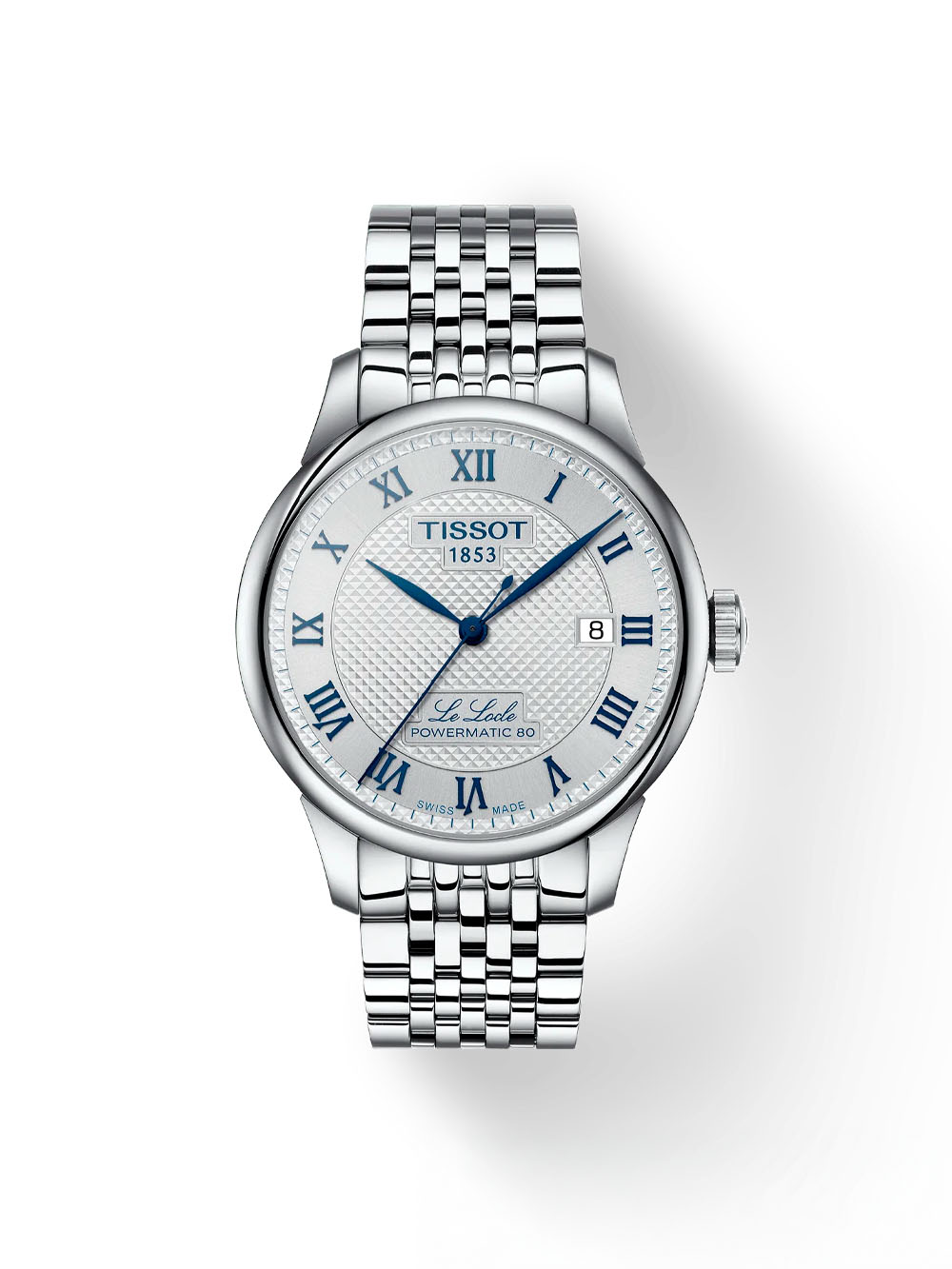 Reloj Tissot Le Locle Powermatic 80 20th Anniversary de acero inoxidable con brazalete intercambiable T006.407.11.033.03