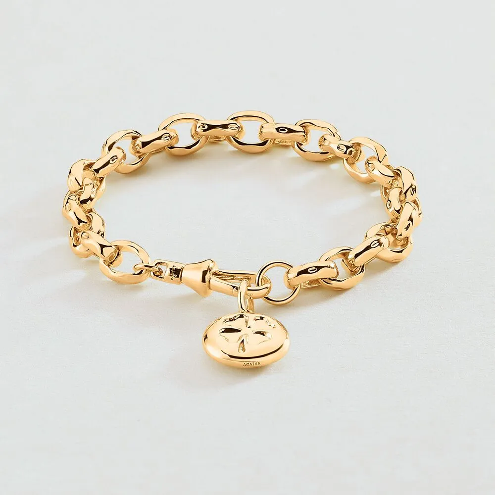 Pulsera de cadena AGATHA PARIS TALISMANS dorada 02480321-157-TU