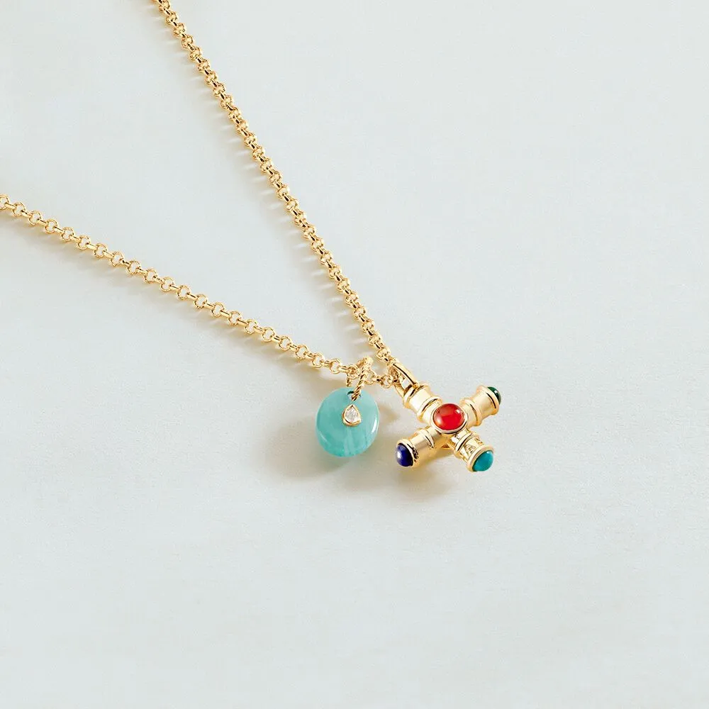 Collar AGATHA PARIS TALISMANS corto dorado 02680234-157-TU