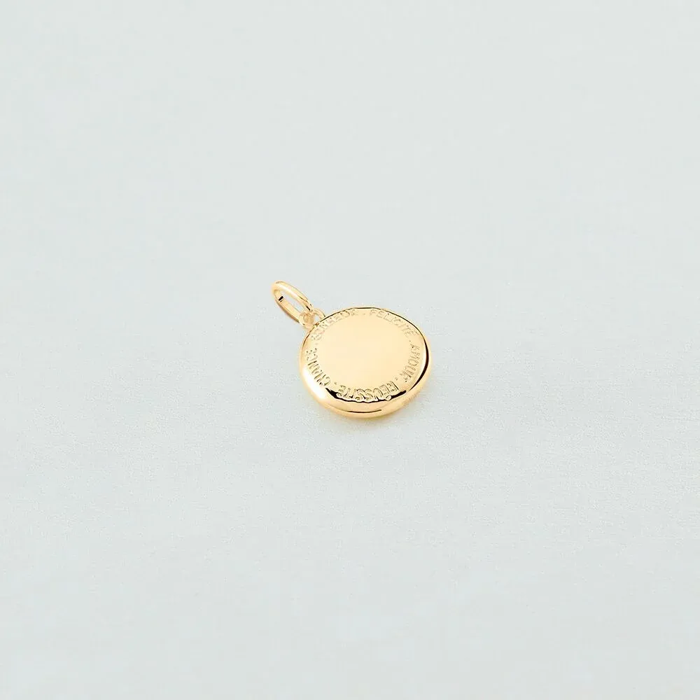 Colgante AGATHA PARIS TALISMANS medalla trébol dorado 02880066-157-TU