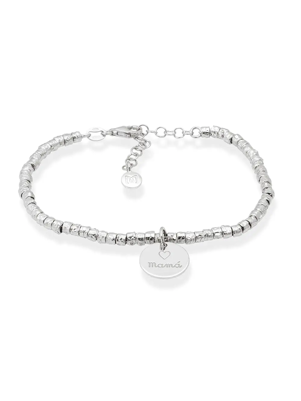Pulsera MARINA GARCÍA MAMÁ en plata con baño de rodio 90825UB