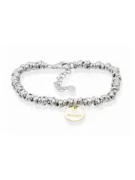 Pulsera MARINA GARCÍA MAMÁ en plata dorada con baño de rodio y chapado en oro 90826UC