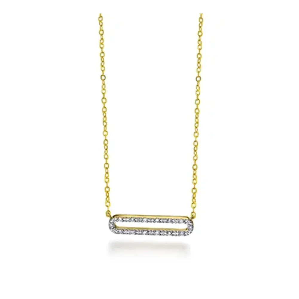 Colgante Le Carré oro 18K con diamantes modelo Hebilla GD147OA00