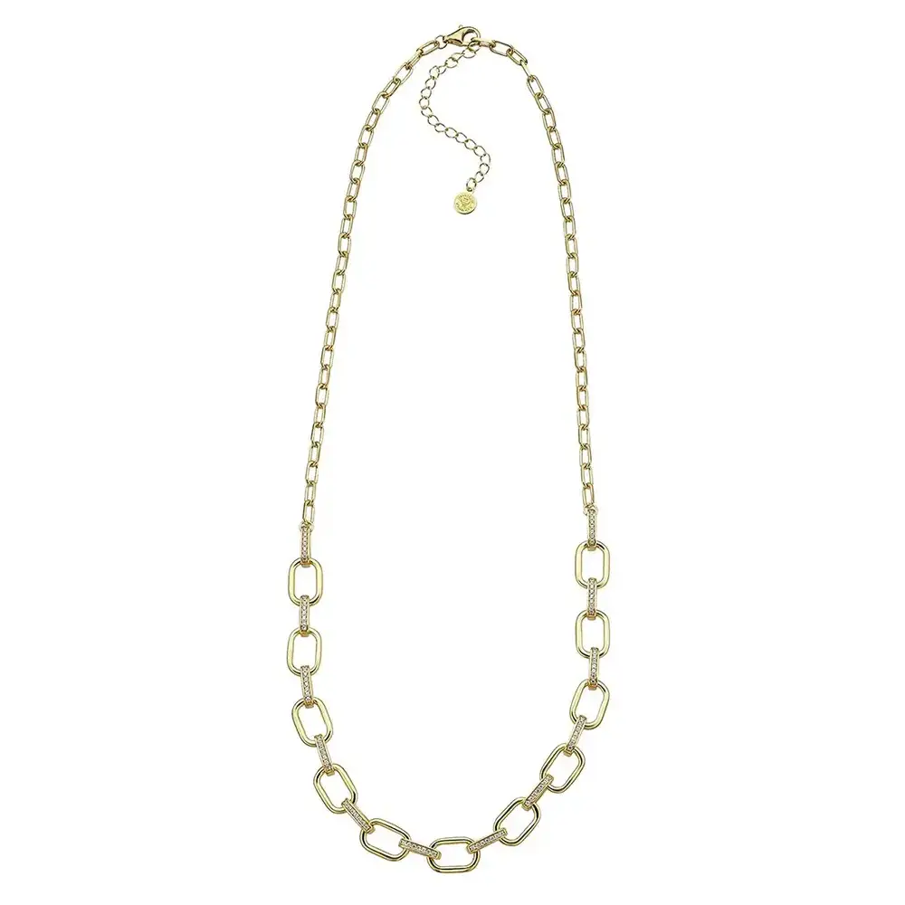 Gargantilla Durán Exquse colección Florencia de plata dorada con circonitas 00510864