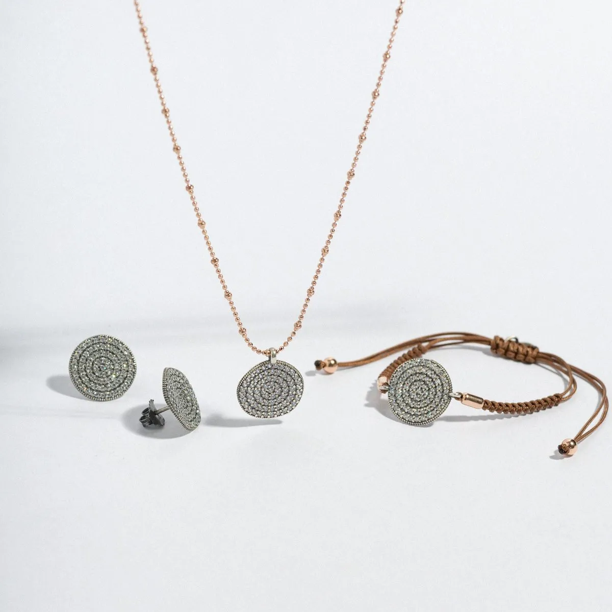 Pendientes Sunfield Áine de plata con circonitas verde mint PE065020/2/55